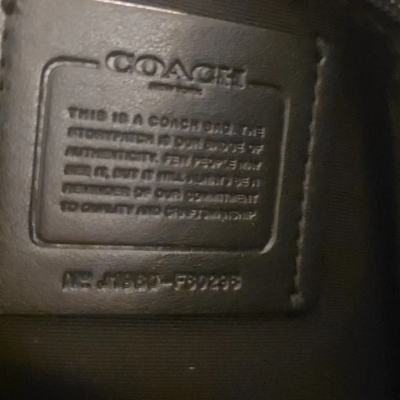 Coach Dark Brown Shoulder Bag with Scarf Accent & Purse Charm. L - Picture 11 of 13